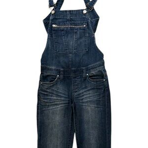 BLANKNYC WOMEN'S OVERALL ANKLE ZIPPERS FRONT POCKET ZIP UNIQUE DENIM JEANS SZ 24